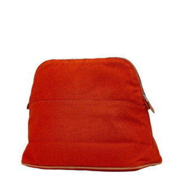 Hermes Bolide Pouch GM Clutch Bag Orange - Picture 3 of 7